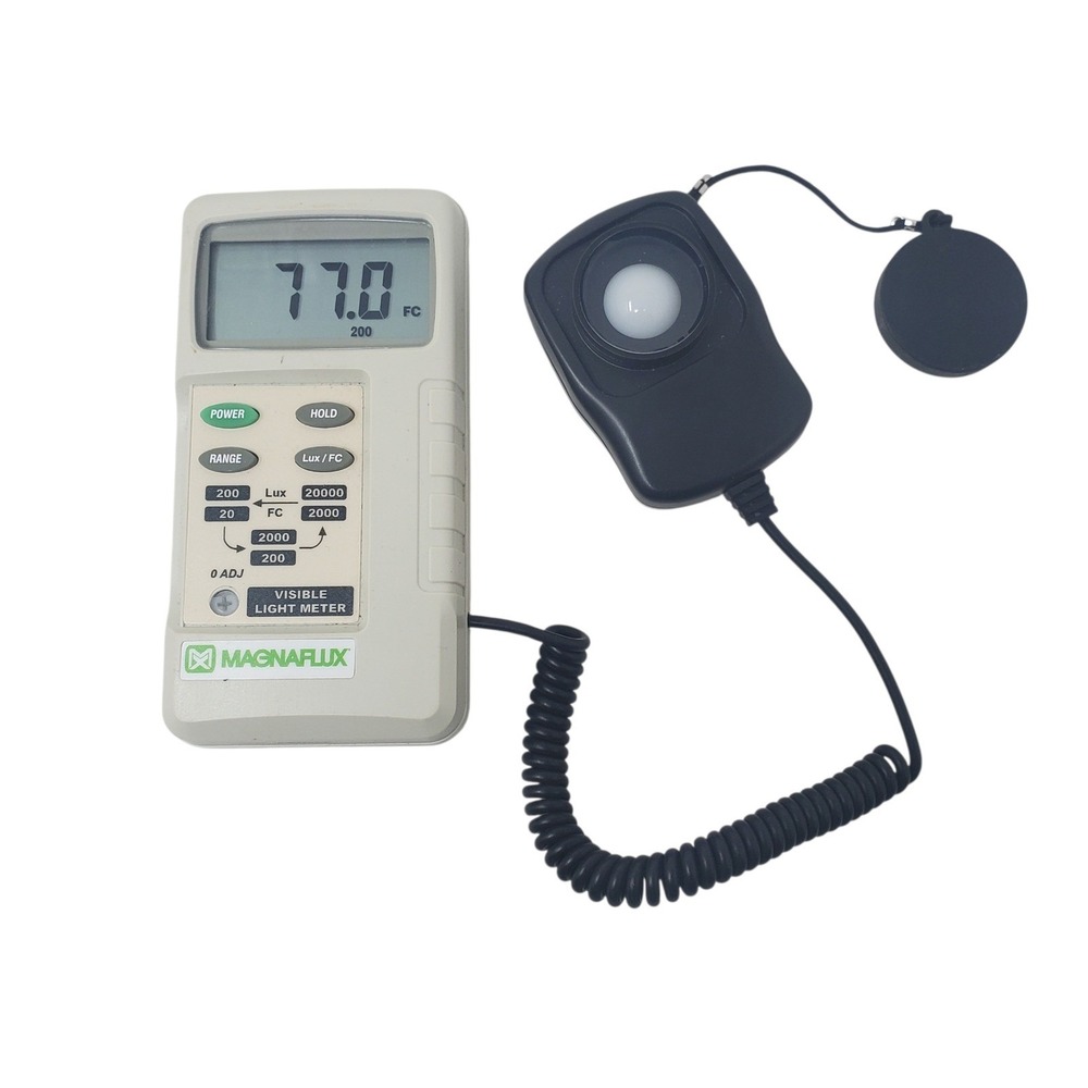 Magnaflux Visible Light Meter Digital Lux FC Tester Silicon Photodiodes